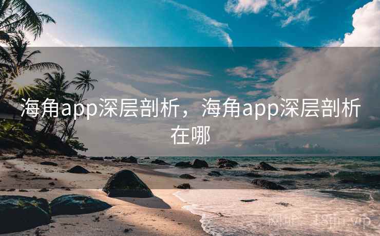 海角app深层剖析，海角app深层剖析在哪